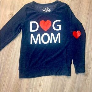 //DOG MOM!!// long sleeve sweater size small/med